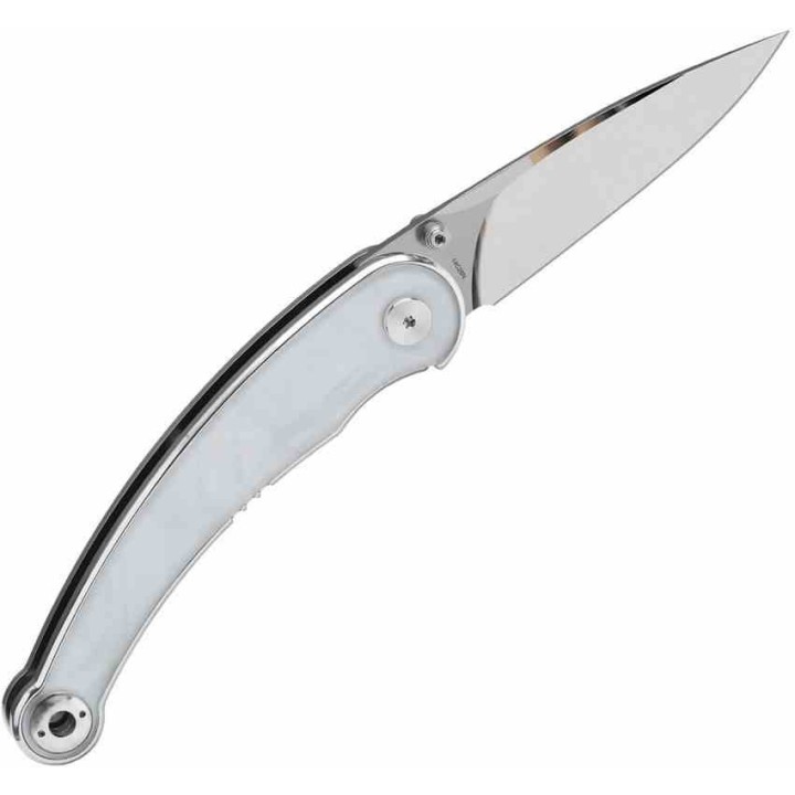 Couteau QSP Dolphin Pearl Lame Acier 14C28N IKBS Liner Lock Clip QS161C - Livraison Gratuite