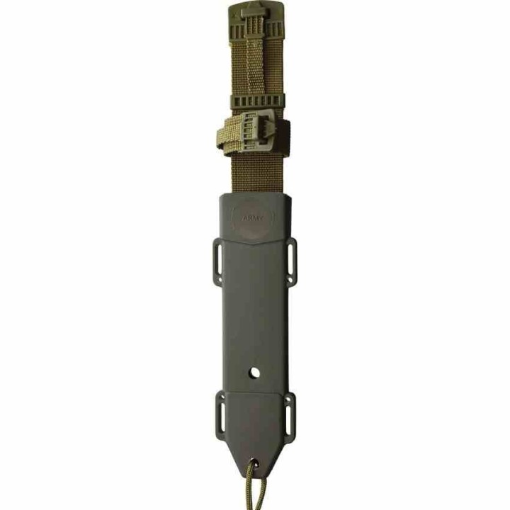 STT220542 Couteau de Survie Chasse S-TEC Bowie Lame Acier Inox Manche Abs Etui Nylon Rigide - Livraison Gratuite