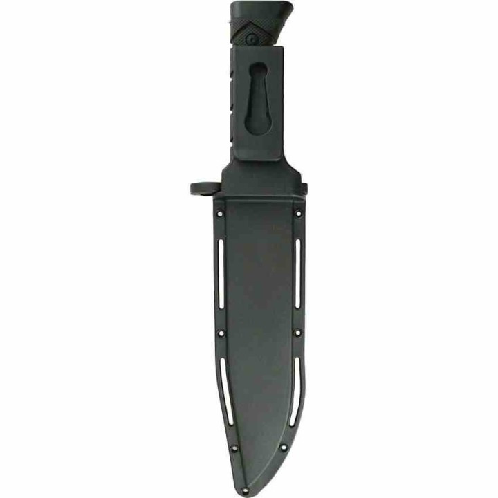 Couteau de Survie Tactical Bowie Frost Cutlery Lame Acier 3Cr13 Manche ABS Etui Plastic FTX41B - Livraison Gratuite