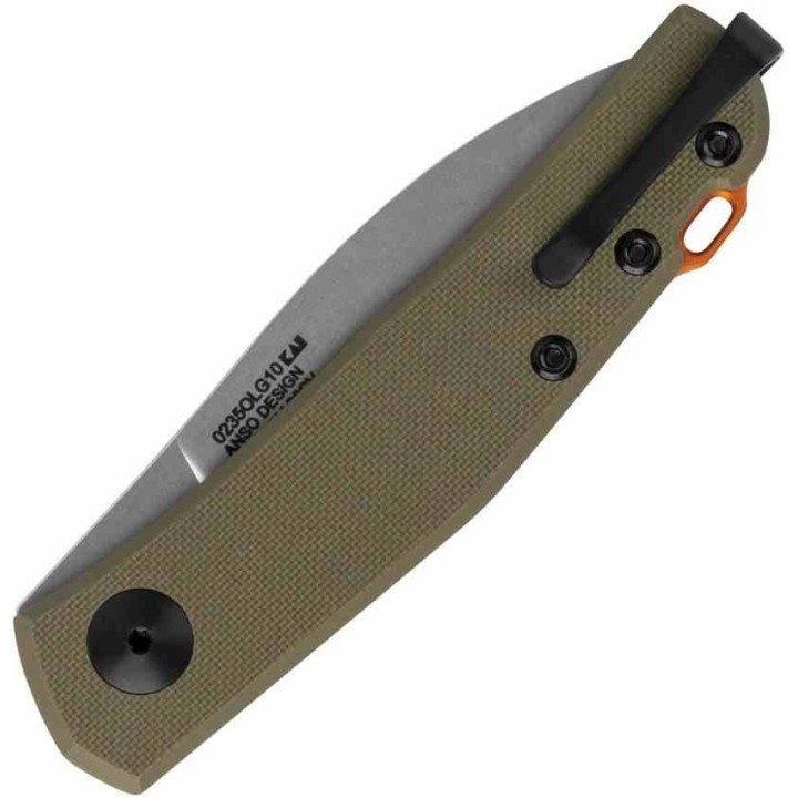 Couteau Zero Tolerance Model 0235 Olive Lame Acier 20CV Slip Joint Clip Made In USA ZT0235OLG10 - Livraison Gratuite