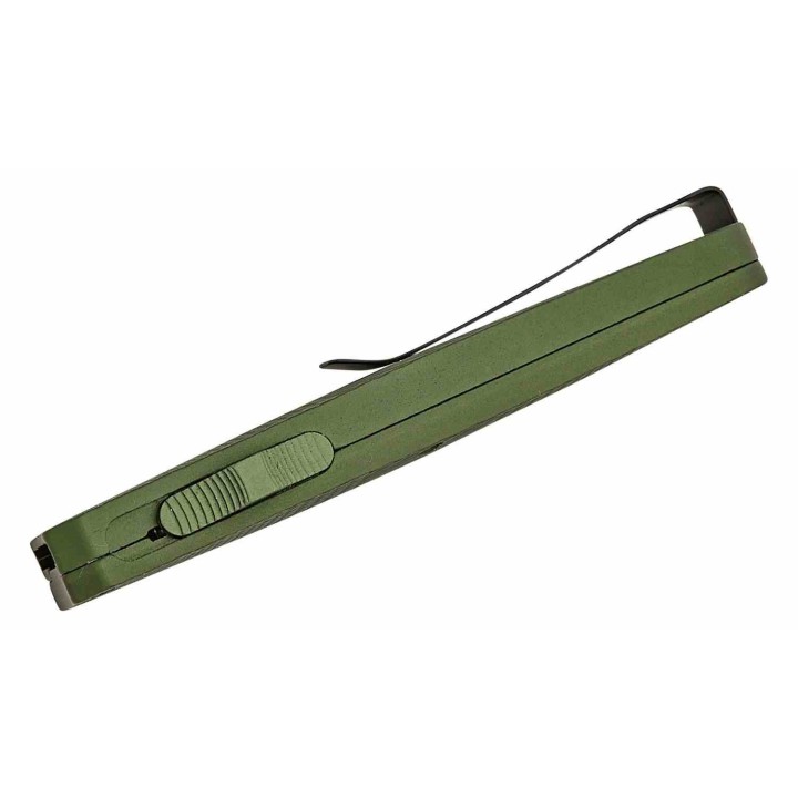 Couteau OTF Automatique Mantis Lame Acier 440C Tanto Manche Alum Green Clip USA MANOTF818 - Livraison Gratuite