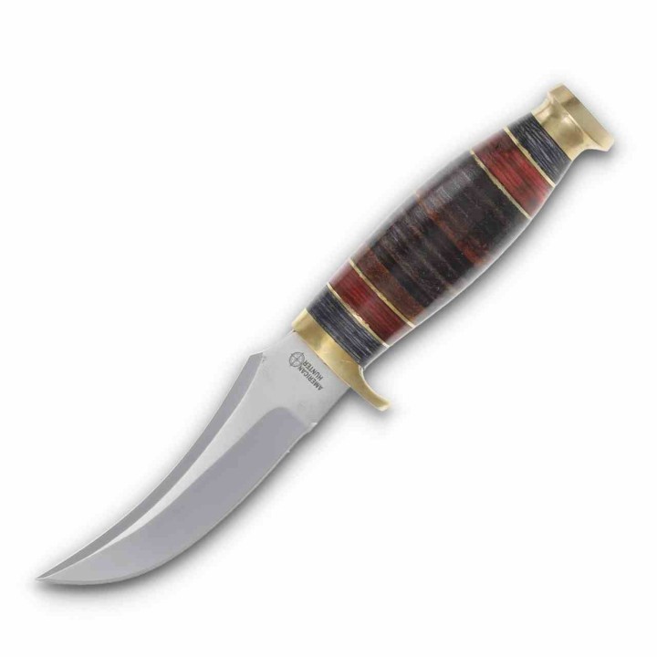 Set de 2 Couteau American Hunter Twin Hunter Set Lames Acier Inox Manche & Etui CUir AH028 - Livraison Gratuite