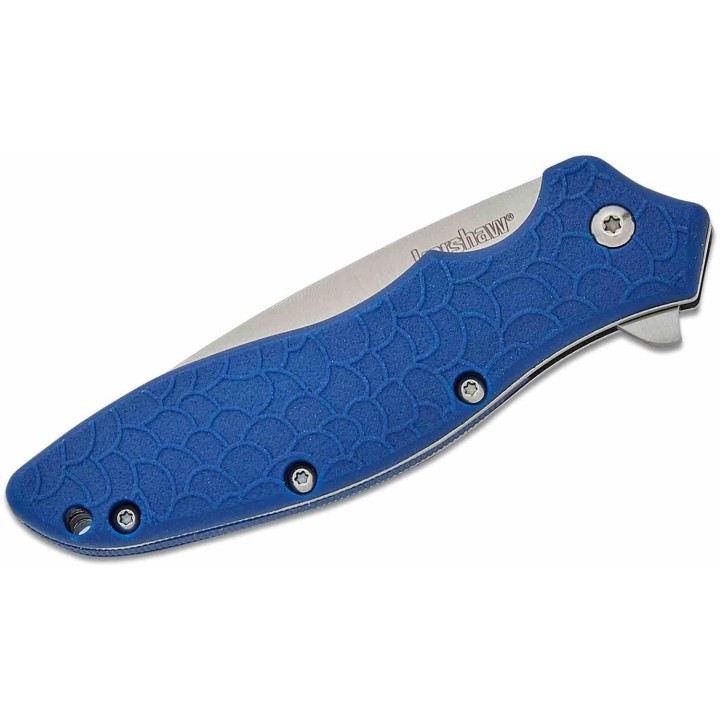 Couteau Kershaw Oso Sweet A/O Blue Manche GFN Lame Acier 8Cr13MoV Liner Lock Clip KS1830BLU - Livraison Gratuite