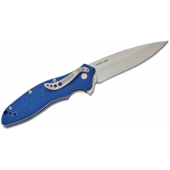 Couteau Kershaw Oso Sweet A/O Blue Manche GFN Lame Acier 8Cr13MoV Liner Lock Clip KS1830BLU - Livraison Gratuite