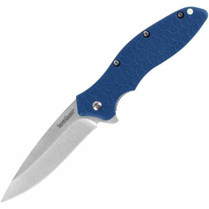 Couteau Kershaw Oso Sweet A/O Blue Manche GFN Lame Acier 8Cr13MoV Liner Lock Clip KS1830BLU - Livraison Gratuite
