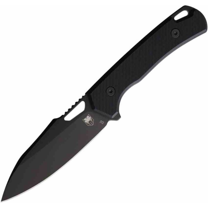 Couteau de Survie Cobratec Wolverine Black Lame Acier D2 Manche G10 Etui Kydex CBTFBWLBK - Livraison Gratuite