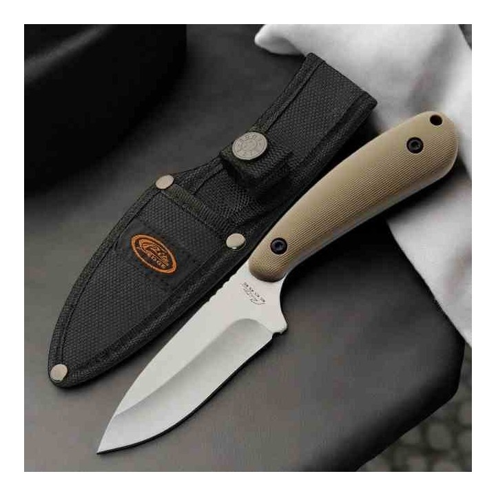 LOT DE 3 Couteau Skinner Lame Acier 3Cr13 Poignée ABS Tan Étui en Nylon Rite Edge CN211599DS - Livraison Gratuite