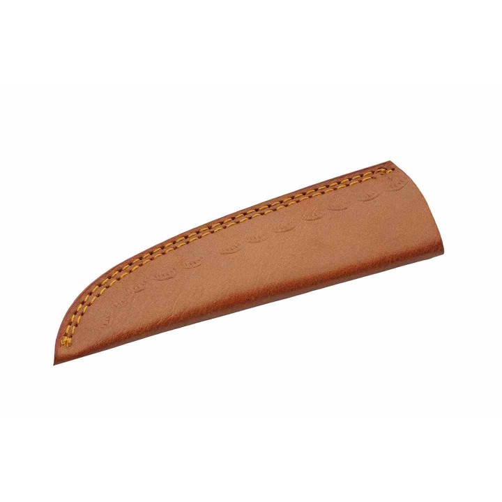 Couteau D'Elfe à Lame Fixe Manche Os Lame Acier Inox Etui Cuir PA203515 - Livraison Gratuite