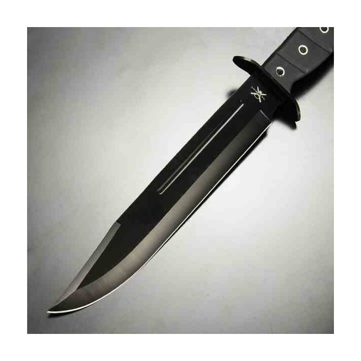 Couteau Frost Cutlery Operation Bowie Tactical Lame Acier 3Cr13 Clip Point Manche ABS Etui Nylon FTX0005 - Livraison Gratuite