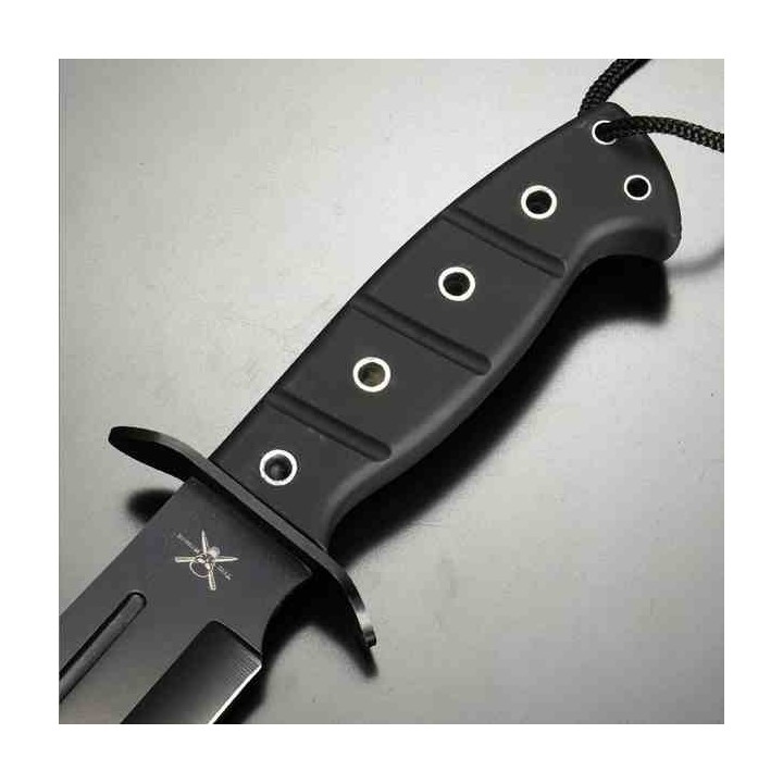 Couteau Frost Cutlery Operation Bowie Tactical Lame Acier 3Cr13 Clip Point Manche ABS Etui Nylon FTX0005 - Livraison Gratuite