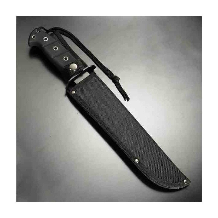 Couteau Frost Cutlery Operation Bowie Tactical Lame Acier 3Cr13 Clip Point Manche ABS Etui Nylon FTX0005 - Livraison Gratuite