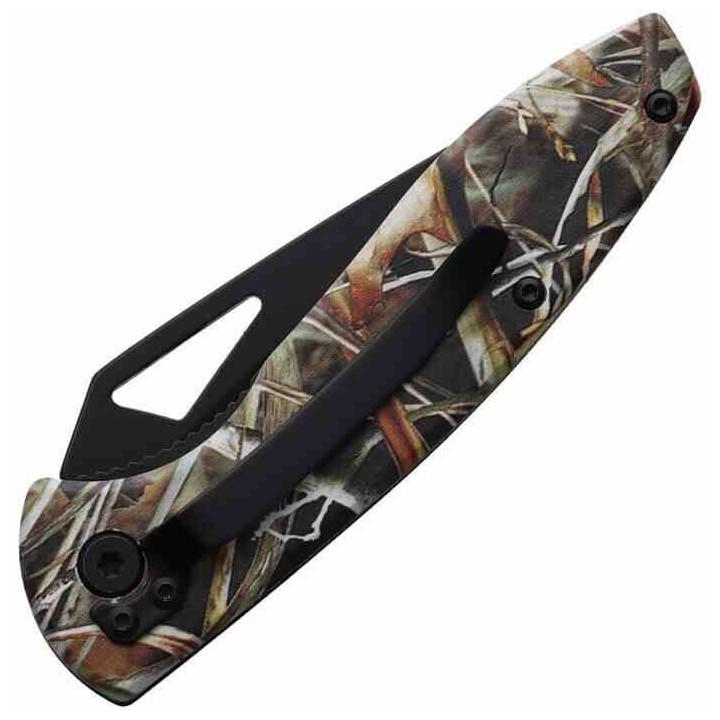 Couteau Schrade OT Camo Lame Acier Inox Manche Aluminium Clip Linerlock SCHP1207757 - Livraison Gratuite