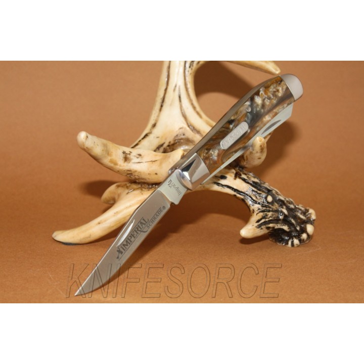 Canif Couteau de poche Imperial Schrade Medium  - Couteau Schrade Knives Imperial Trapper Amber Pocket Knife IMP15T