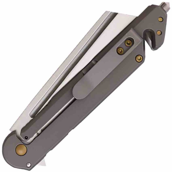 Couteau S-TEC A/O Gray Manche Acier Lame Acier Inox Framelock Clip STT271288SL - Livraison Gratuite