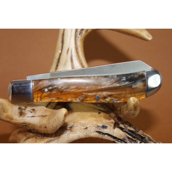 Canif Couteau de poche Imperial Schrade Medium  - Couteau Schrade Knives Imperial Trapper Amber Pocket Knife IMP15T