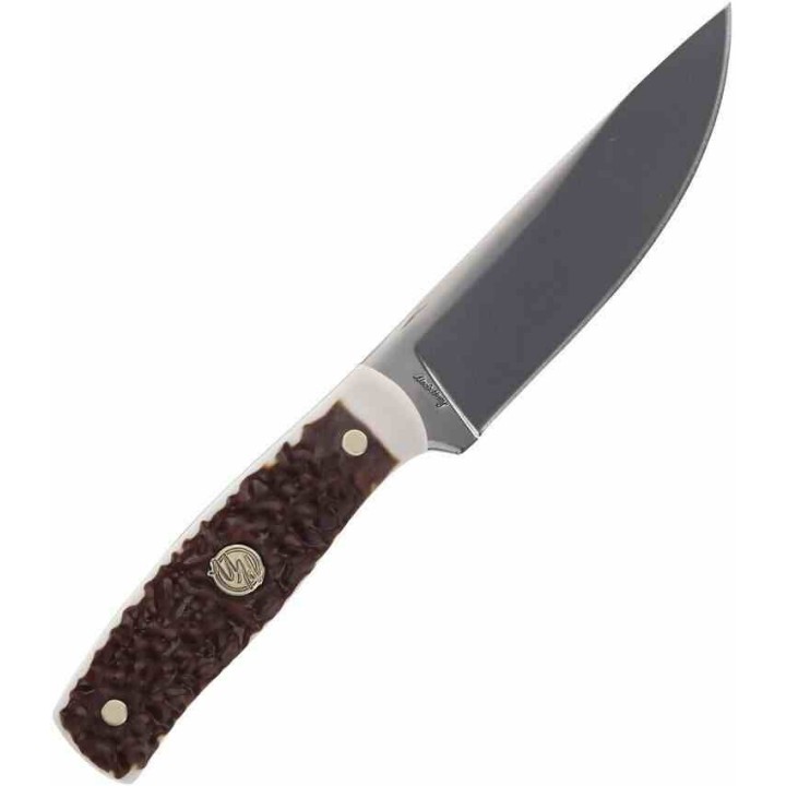 Couteau Schrade Uncle Henry Lame Acier 7Cr17MoV Manche Stagalon Etui Cuir SCH1205104 - Livraison Gratuite