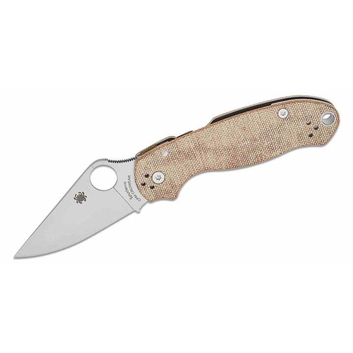 Couteau Spyderco Para 3 Brown Micarta Lame Acier CPM Cru-Wear Clip Compression Lock USA SC223MPCW - Livraison Gratuite