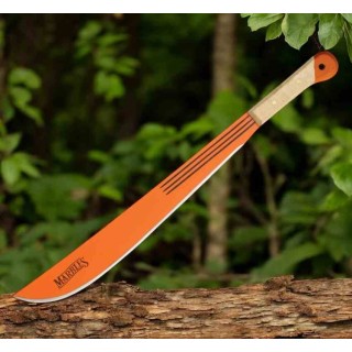 Machette Marbles Machete Orange Lame Acier Inox Manche Bois MR12718 - Livraison Gratuite