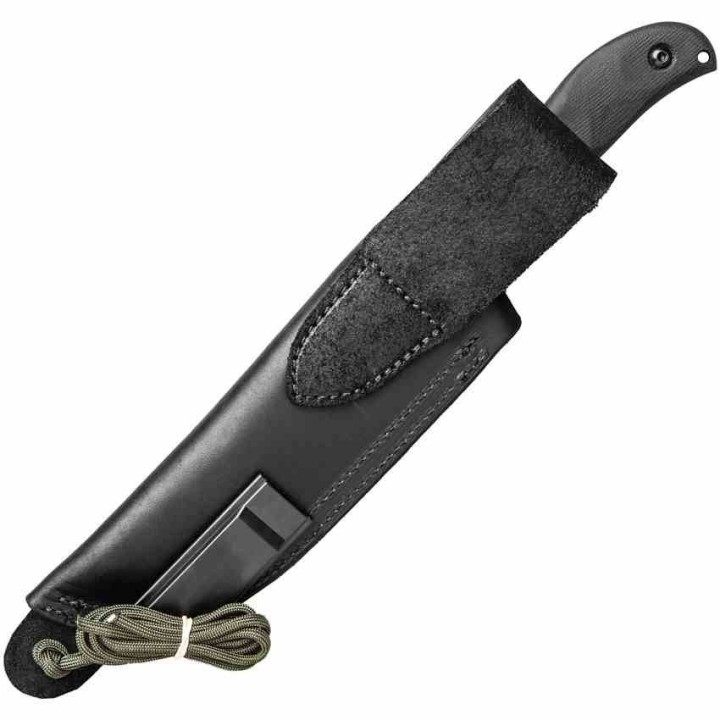 TPHERO04 Tops Silent Hero 4  Couteau de Survie en Acier Carbone 1095 Étui Cuir Made USA - Livraison Gratuite