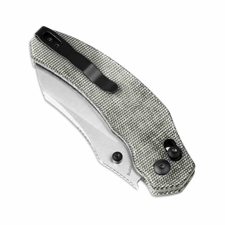 Couteau Kizer Cutlery Bulldog Black Manche Micarta Lame Acier 154CM IKBS Clutch Lock Clip KIV3672C2 - Livraison Gratuite