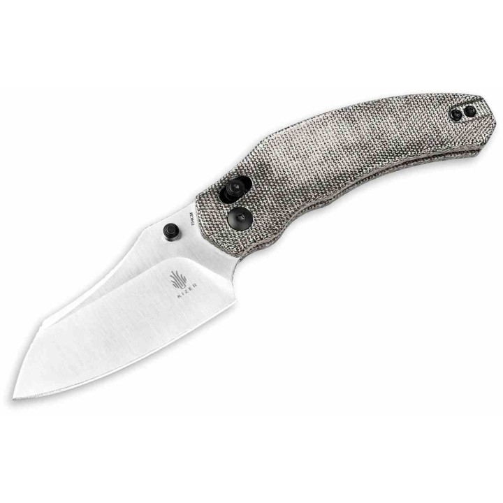 Couteau Kizer Cutlery Bulldog Black Manche Micarta Lame Acier 154CM IKBS Clutch Lock Clip KIV3672C2 - Livraison Gratuite