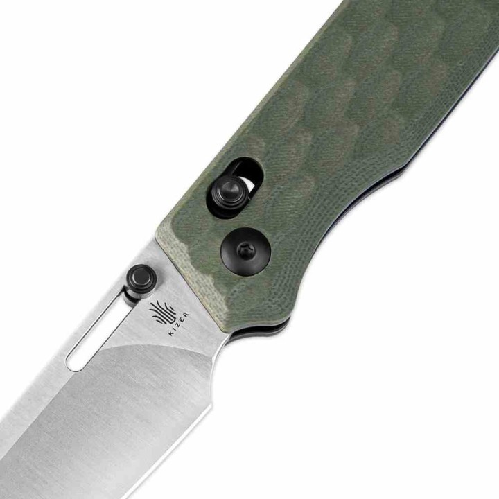 Couteau Kizer Cutlery Task Clutch Lock OD Manche G10 Lame Acier 154CM Reverse Tanto Clip KIV3641C3 - Livraison Gratuite