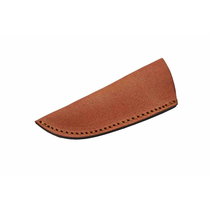 Couteau Skinner Mahogany Damas Lame 256 Couches Manche Bois Mahogany Etui CUir DM1375 - Livraison Gratuite