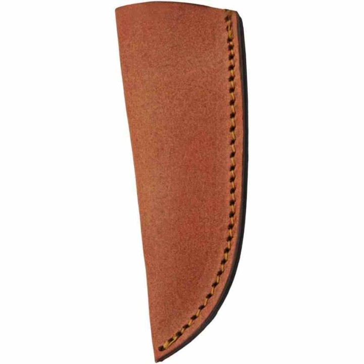 Couteau Skinner Mahogany Damas Lame 256 Couches Manche Bois Mahogany Etui CUir DM1375 - Livraison Gratuite