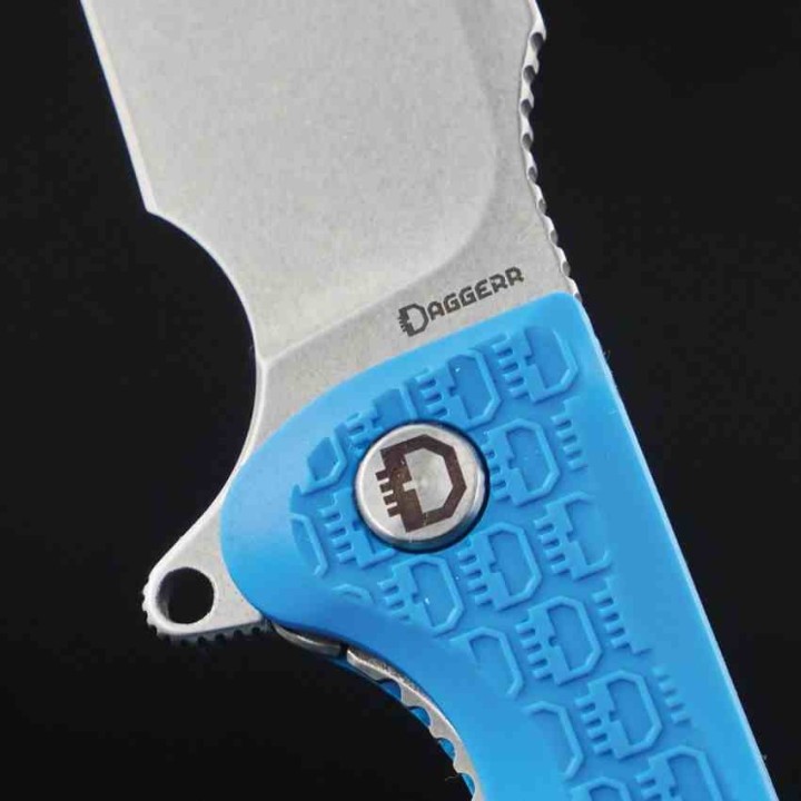 Couteau Pliant Daggerr Fielder Blue Manche FRN Lame Acier 8Cr14MoV Liner Lock DGRFDFBLSW - Livraison Gratuite