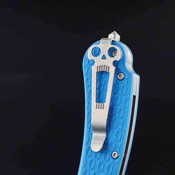 Couteau Pliant Daggerr Fielder Blue Manche FRN Lame Acier 8Cr14MoV Liner Lock DGRFDFBLSW - Livraison Gratuite