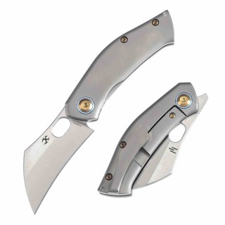 Couteau Kansept Osprey Manche Titane Lame Acier CPM-S35VN Frame Lock Clip K2087A1 - Livraison Gratuite