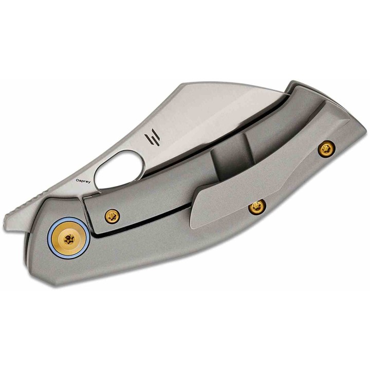 Couteau Kansept Osprey Manche Titane Lame Acier CPM-S35VN Frame Lock Clip K2087A1 - Livraison Gratuite