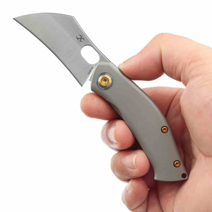 Couteau Kansept Osprey Manche Titane Lame Acier CPM-S35VN Frame Lock Clip K2087A1 - Livraison Gratuite
