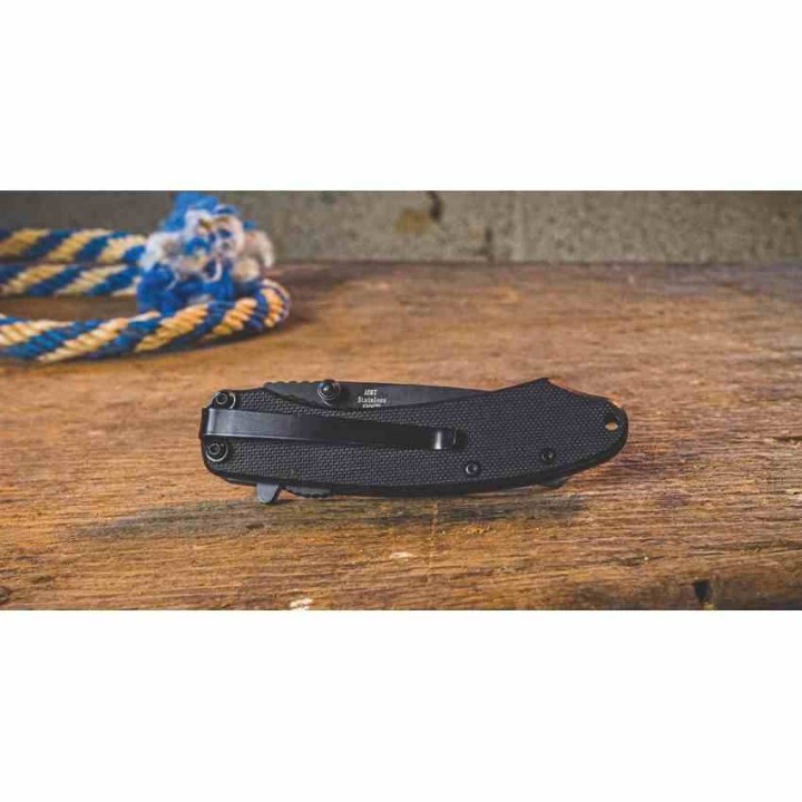 Couteau ABKT TAC AB Elite Ember Lame Acier 8Cr13MoV Manche G10 Linerlock Clip AB067B - Livraison Gratuite