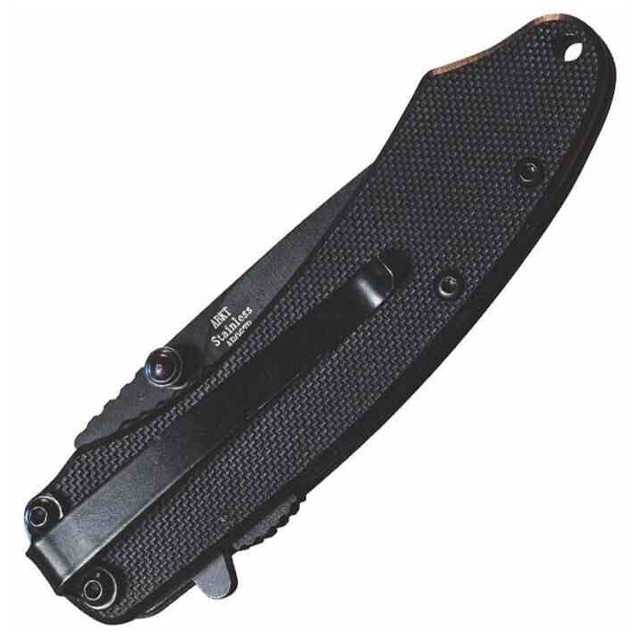 Couteau ABKT TAC AB Elite Ember Lame Acier 8Cr13MoV Manche G10 Linerlock Clip AB067B - Livraison Gratuite