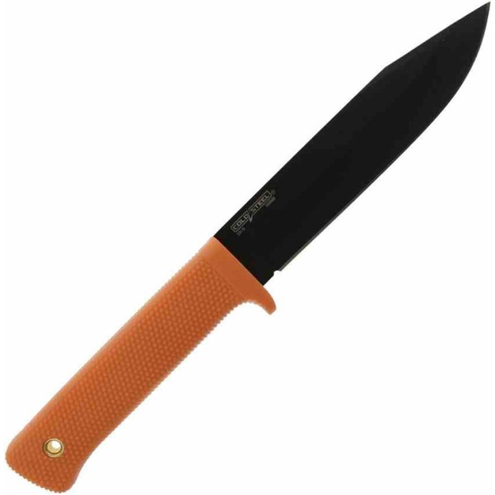 Couteau Cold Steel SRK Orange Lame Acier SK-5 Manche Kray-Ex Clip CS49LCK0RBK - Livraison Gratuite