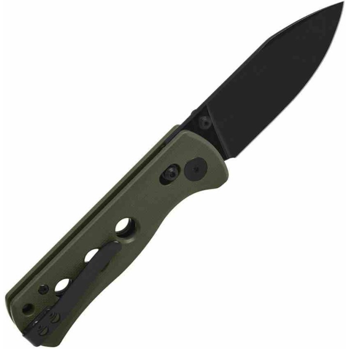 Couteau QSP Canary Glyde Lock Green Lame Acier 14C28N Manche G10 IKBS Clip QS150GLB2 - Livraison Gratuite