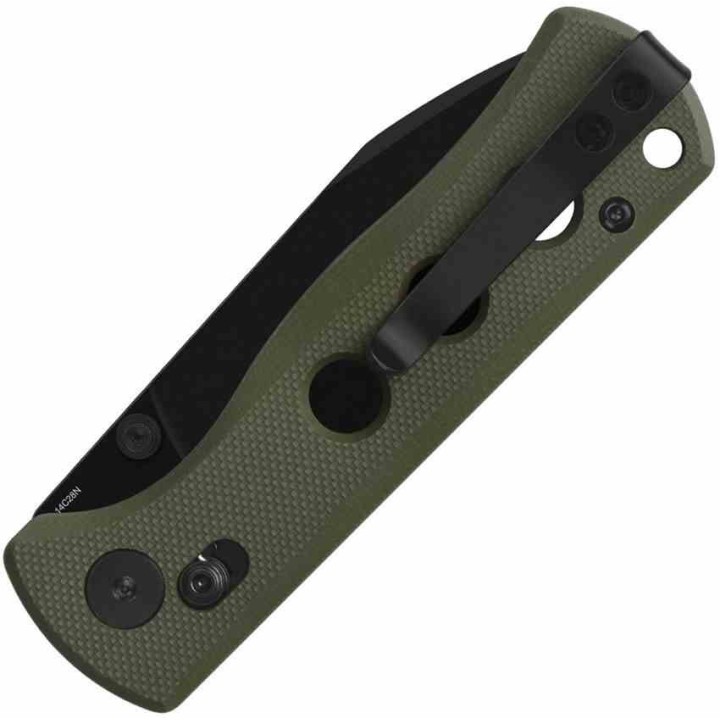 Couteau QSP Canary Glyde Lock Green Lame Acier 14C28N Manche G10 IKBS Clip QS150GLB2 - Livraison Gratuite