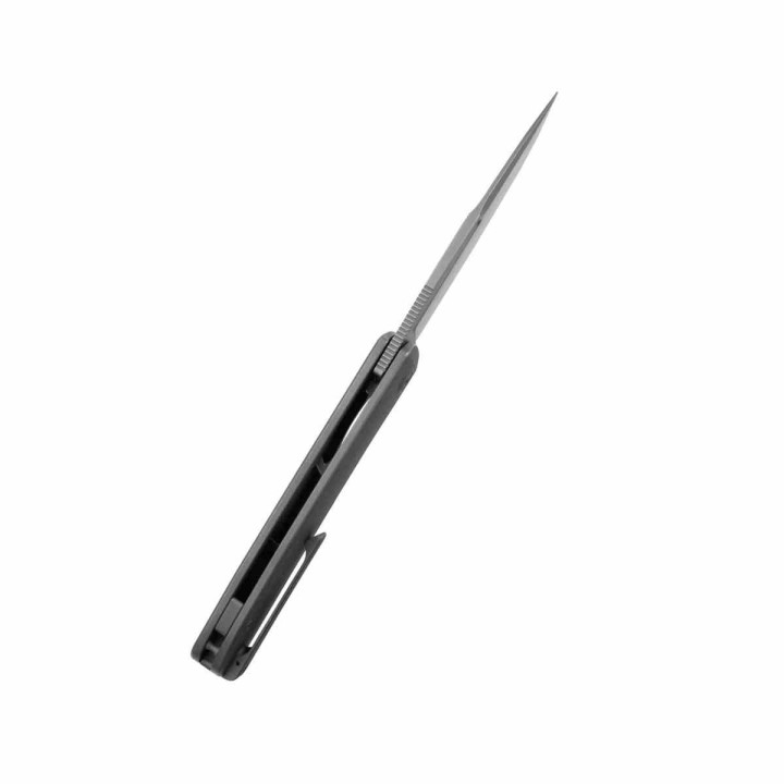 Couteau Kubey Supercell Titane Darkblast Lame Acier 14C28N BLK Linerlock Clip Titane KUB353C - Livraison Gratuite