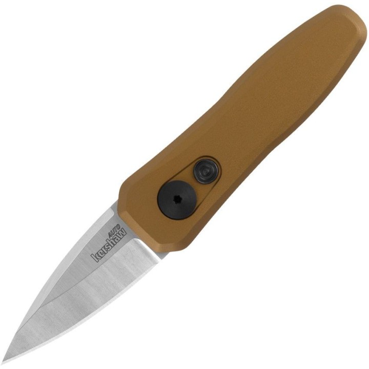 Couteau Automatique Kershaw Launch Bronze Lame Acier CPM 154 Manche Alu Clip USA KS7500BRZ - Livraison Gratuite