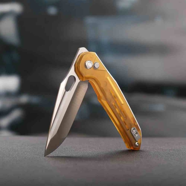 Couteau Vosteed Thunderbird A0318 PEI Trek Lock Lame Tanto Acier Elmax IKBS VOSA0318- Livraison Gratuite