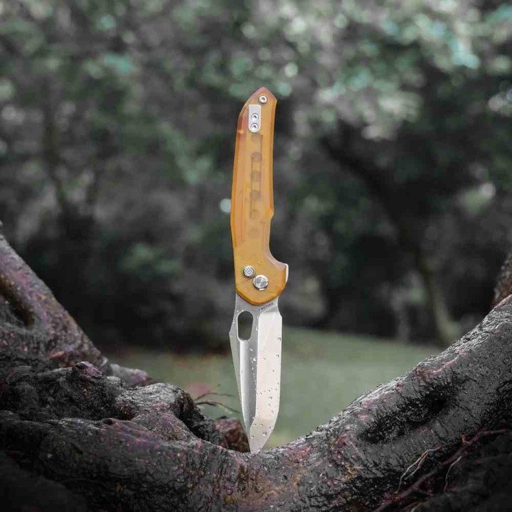 Couteau Vosteed Thunderbird A0318 PEI Trek Lock Lame Tanto Acier Elmax IKBS VOSA0318- Livraison Gratuite