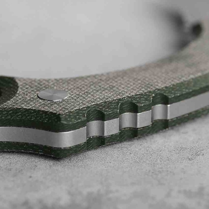 Couteau Vosteed Dirty Girl D0201 Karambit Lame Acier 14C28N Manche Micarta Etui Kydex VOSD0201 - Livraison Gratuite