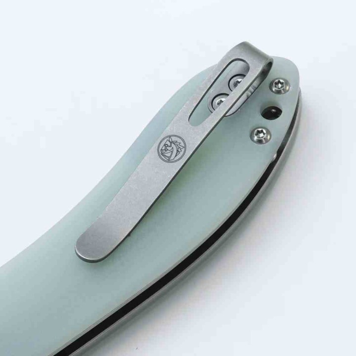Couteau Vosteed Nightshade Silin Jade Lame Acier Elmax Manche G10 Linerlock IKBS VOSNSK003 - Livraison Gratuite