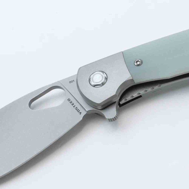 Couteau Vosteed Nightshade Silin Jade Lame Acier Elmax Manche G10 Linerlock IKBS VOSNSK003 - Livraison Gratuite