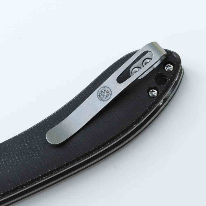 Couteau Vosteed Nightshade Silin Black Lame Acier Elmax Manche Micarta Linerlock IKBS VOSNSK002 - Livraison Gratuite