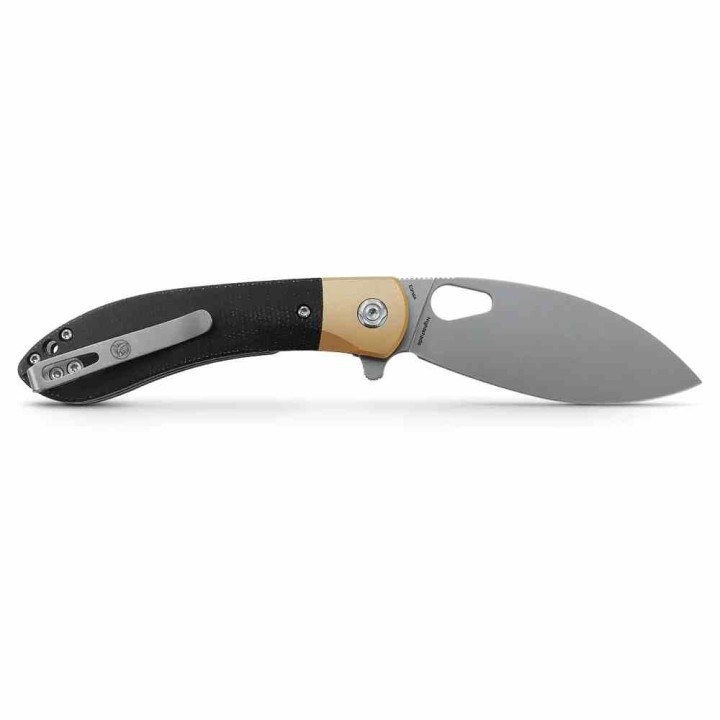 Couteau Vosteed Nightshade Silin Black Lame Acier Elmax Manche Micarta Linerlock IKBS VOSNSK002 - Livraison Gratuite