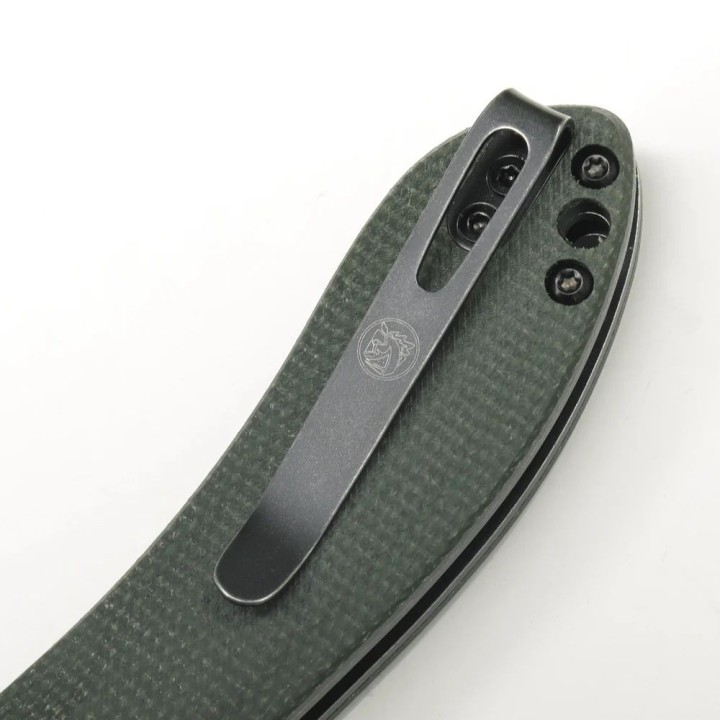 Couteau Vosteed Nightshade Shilin Green Lame Acier Nitro-V Manche Micarta Linerlock Clip IKBS VOSTSNPMN - Livraison Gratuite