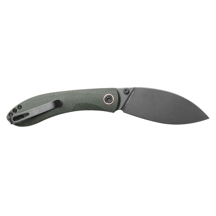 Couteau Vosteed Nightshade Shilin Green Lame Acier Nitro-V Manche Micarta Linerlock Clip IKBS VOSTSNPMN - Livraison Gratuite