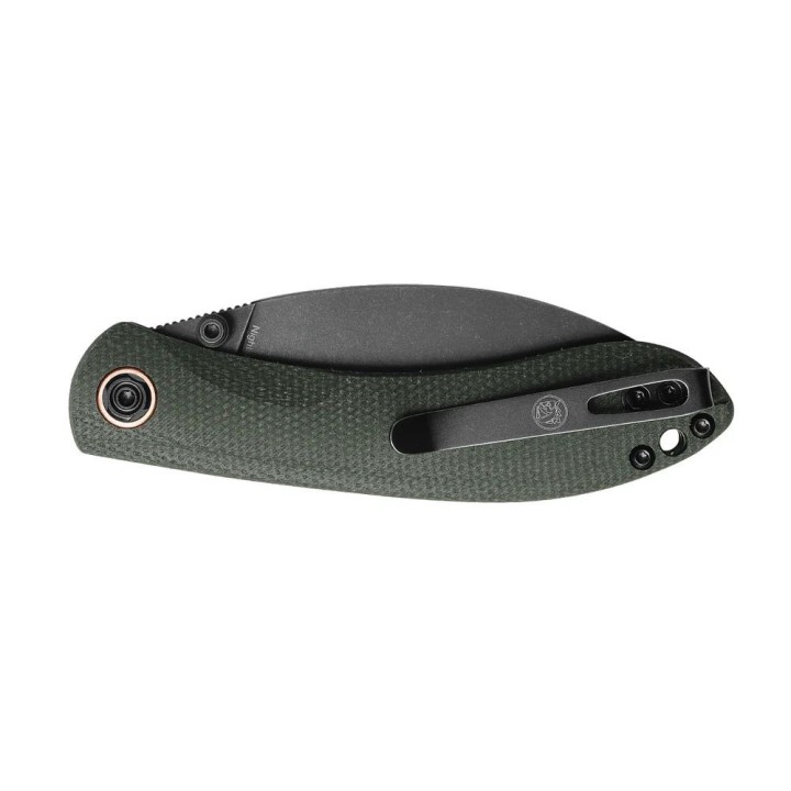 Couteau Vosteed Nightshade Shilin Green Lame Acier Nitro-V Manche Micarta Linerlock Clip IKBS VOSTSNPMN - Livraison Gratuite